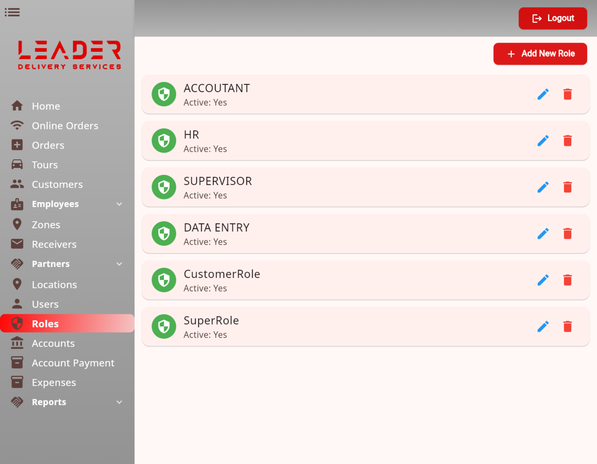 Delivery Management System — 2